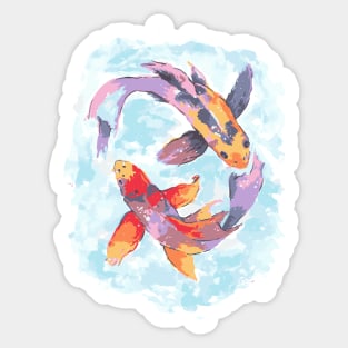 Koi fish Dream Sticker